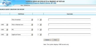 Cách tra cứu nhãn hiệu trên trang thư viện số IPLIB