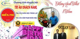 Mừng sinh nhật lần thứ 8 . “MIỄN PHÍ” tra cứu nhãn hiệu trùng lặp, “MIỄN PHÍ” tra cứu xâm phạm sở hữu trí tuệ.