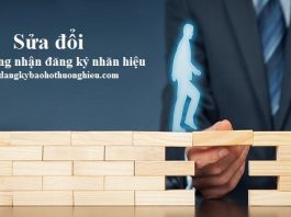 Sửa đổi giấy chứng nhận đăng ký nhãn hiệu